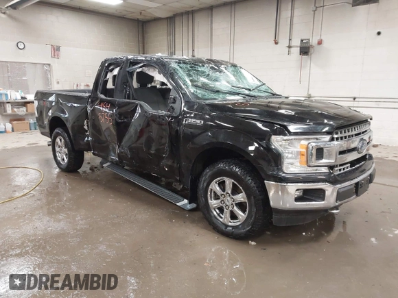 2018 Ford F-150 XL with VIN 1FTFX1EG6JFA03324, listed as a IAAI auction lot 41545755 with 98,799 mi miles. Bid and sale history available at carsss.com. Image 1.