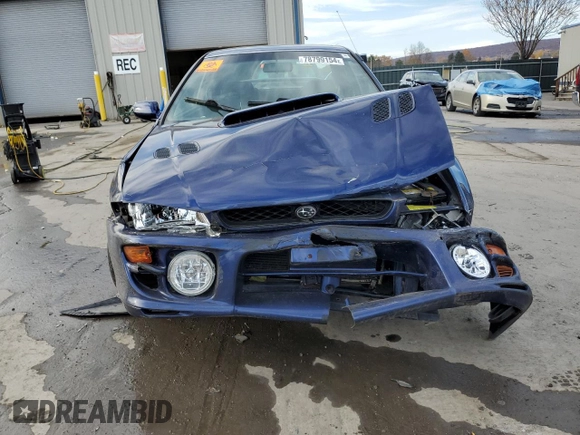 2000 Subaru Impreza RS with VIN JF1GM6750YG400589, listed as a Copart auction lot 78799154 with Not provided miles and Salvage title. Bid and sale history available at DreamBid. Image 5.