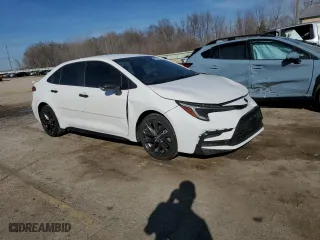 2024 Toyota Corolla SE with VIN 5YFS4MCE5RP204551, listed as a Copart auction lot 47953555 with 13,651 mi miles and Salvage Title. Bid and sale history available at carsss.com. Image 4.
