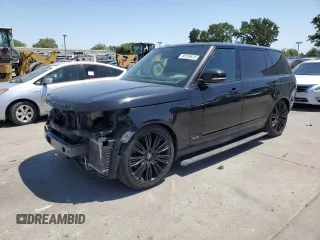2019 Land Rover Range Rover with VIN SALGS5RE0KA553371, listed as a Copart auction lot 56150615 with 85,364 mi miles and Salvage title. Bid and sale history available at DreamBid. Image 1.