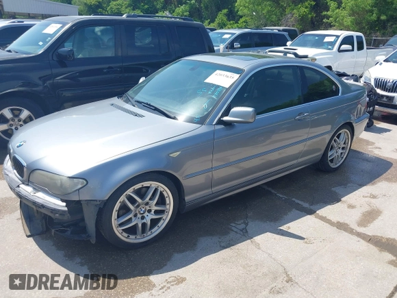2005 BMW 3 Series 330Ci with VIN WBABD53495PL15593, listed as a IAAI auction lot 42033635 with Not Provided miles and . Bid and sale history available at carsss.com. Image 2.