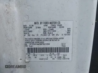 2008 Ford F-150 XLT с VIN 1FTPW14V58FB21592, выставлен на аукционе IAAI как лот 42642040 с пробегом Не указан миль и . История ставок и продаж доступна на DreamBid. Изображение 9.