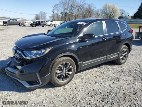 2021 Honda CR-V EX-L with VIN 5J6RW1H8XMA012138, listed as a Copart auction lot 48681605 with 27,113 mi miles and Salvage Title. Bid and sale history available at carsss.com. Image 1.