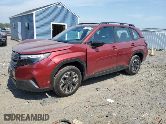 2025 Subaru Forester with VIN JF2SLDAC6SH515753, listed as a Copart auction lot 59920115 with 792 mi miles and Salvage title. Bid and sale history available at DreamBid. Image 1.