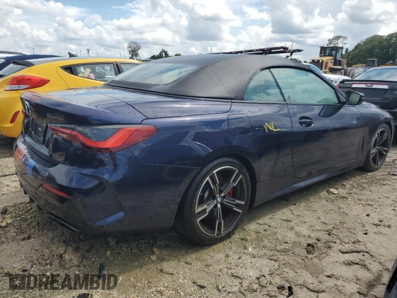 2023 BMW 4 Series M440i with VIN WBA53AT06PCL25904, listed as a Copart auction lot 74213494 with Not Provided miles and Non Repairable. Bid and sale history available at DreamBid. Image 3.