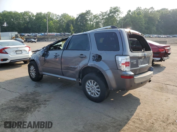 2009 Mercury Mariner Premier with VIN 4M2CU97G39KJ16748, listed as a Copart auction lot 60787005 with 191,206 mi miles and Salvage title. Bid and sale history available at DreamBid. Image 2.