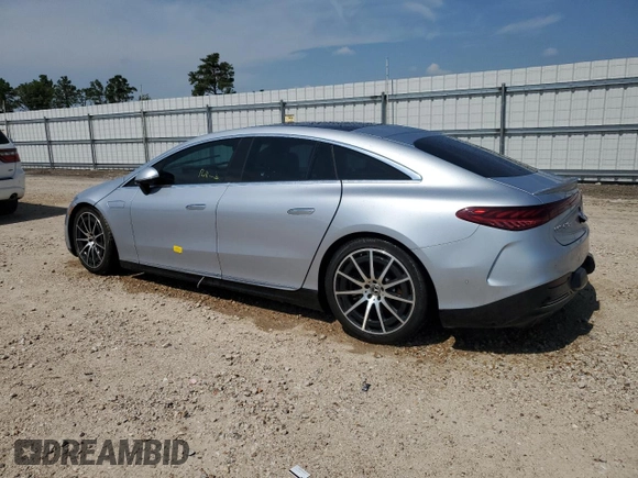 2022 Mercedes-Benz EQS with VIN W1KCG2DBXNA003883, listed as a Copart auction lot 63673384 with 0 mi miles and Salvage Title. Bid and sale history available at carsss.com. Image 2.