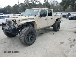 2020 Jeep Gladiator Rubicon z VIN 1C6JJTBG5LL161824, wystawiony jako Copart lot #45653915 z przebiegiem 16 618 mil mil oraz Szkoda całkowita • Salvage title. Historia ofert i sprzedaży dostępna na DreamBid. Obrazek 1.