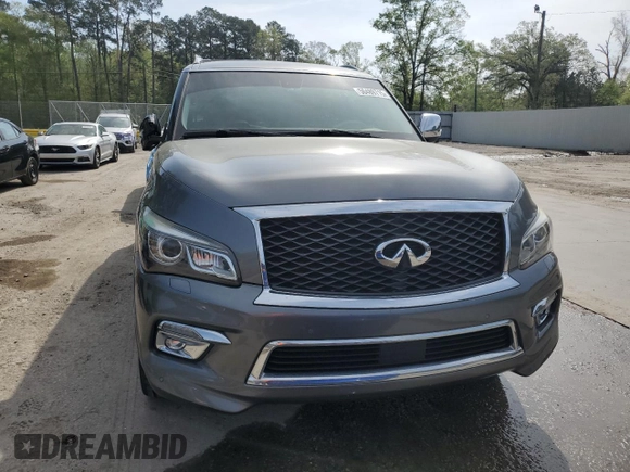 2016 Infiniti QX80 with VIN JN8AZ2NE8G9125817, listed as a Copart auction lot 50489715 with 114,369 mi miles and Salvage Title. Bid and sale history available at carsss.com. Image 5.