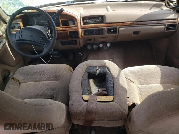 1997 Ford F-350 with VIN 1FTJW36F3VEA94191, listed as a Copart auction lot 56792665 with Not provided miles and Salvage title. Bid and sale history available at DreamBid. Image 8.