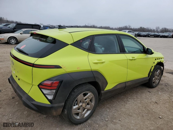 2025 Hyundai Kona SE with VIN KM8HA3AB3SU206440, listed as a Copart auction lot 43202015 with 3,002 mi miles and Salvage Title. Bid and sale history available at carsss.com. Image 3.