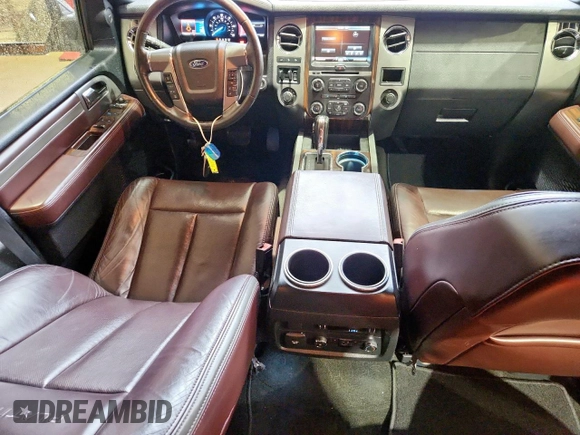 2015 Ford Expedition Platinum with VIN 1FMJU1MT7FEF22120, listed as a Copart auction lot 60683575 with 178,335 mi miles and Clean title. Bid and sale history available at DreamBid. Image 8.