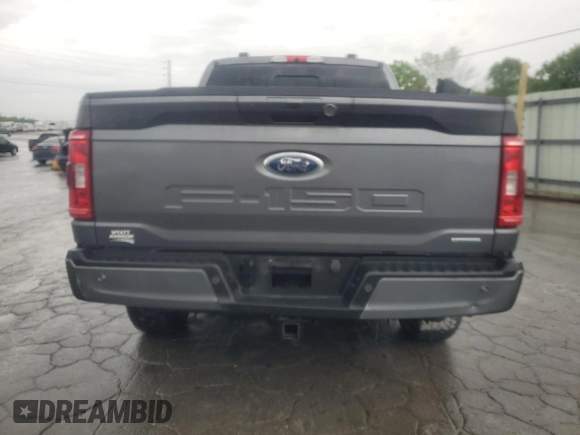 2023 Ford F-150 XL with VIN 1FTFW1E86PKD28258, listed as a Copart auction lot 53898445 with 20,126 mi miles and Salvage Title. Bid and sale history available at carsss.com. Image 6.