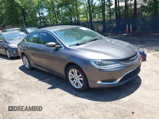 2015 Chrysler 200 Limited с VIN 1C3CCCAB1FN724656, выставлен на аукционе IAAI как лот 42521632 с пробегом 143 675 миль миль и . История ставок и продаж доступна на DreamBid. Изображение 1.