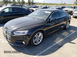 2019 Audi A5 Sportback Premium with VIN WAUANCF58KA010960, listed as a Copart auction lot 47604643 with 53,732 mi miles. Bid and sale history available at carsss.com. Image 1.