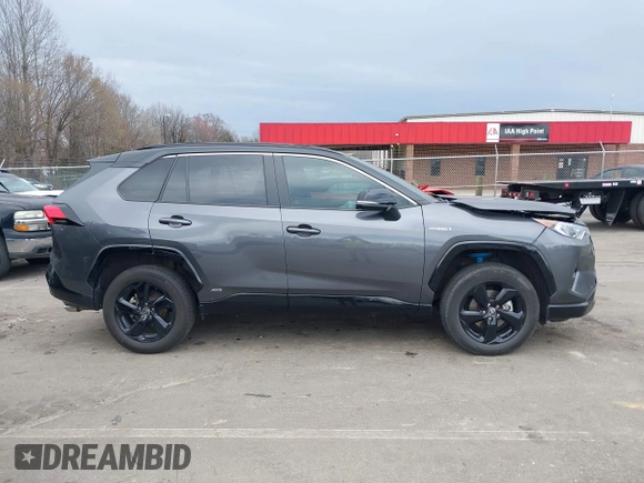 2021 Toyota RAV4 Hybrid XSE with VIN 4T3E6RFV9MU053485, listed as a IAAI auction lot 41761892 with 36,156 mi miles. Bid and sale history available at carsss.com. Image 13.