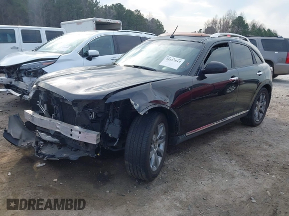 2007 Infiniti FX35 with VIN JNRAS08W47X206656, listed as a IAAI auction lot 41617819 with 1 mi miles. Bid and sale history available at carsss.com. Image 2.