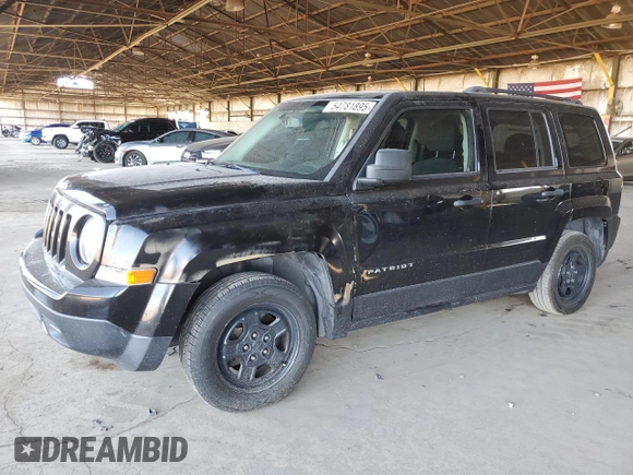 2016 Jeep Patriot Sport with VIN 1C4NJPBA2GD698888, listed as a Copart auction lot 54781895 with 189,778 mi miles and Clean Title. Bid and sale history available at carsss.com. Image 1.