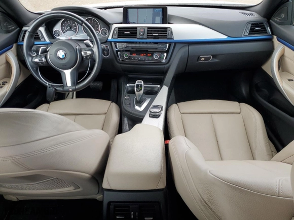 2015 BMW 4 Series 435i with VIN WBA3R1C55FK193496, listed as a Copart auction lot 50834135 with 66,978 mi miles and Salvage Title. Bid and sale history available at carsss.com. Image 8.