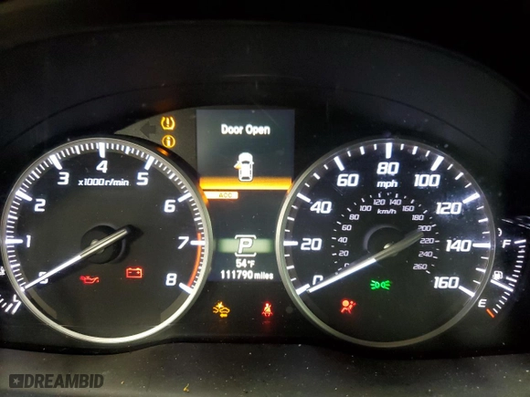 2018 Acura RDX w/Advance Pkg with VIN 5J8TB4H70JL005099, listed as a Copart auction lot 49267515 with 111,790 mi miles and Clean Title. Bid and sale history available at carsss.com. Image 9.