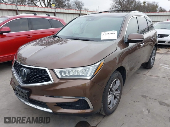2019 Acura MDX with VIN 5J8YD4H37KL028619, listed as a IAAI auction lot 41403005 with 66,106 mi miles. Bid and sale history available at carsss.com. Image 2.