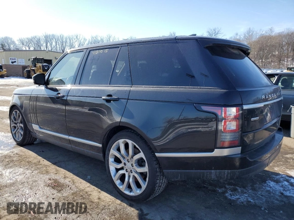 2017 Land Rover Range Rover с VIN SALGS2FEXHA334025, выставлен на аукционе Copart как лот 41811675 с пробегом 57 527 миль миль и Списание • Salvage title. История ставок и продаж доступна на DreamBid. Изображение 2.