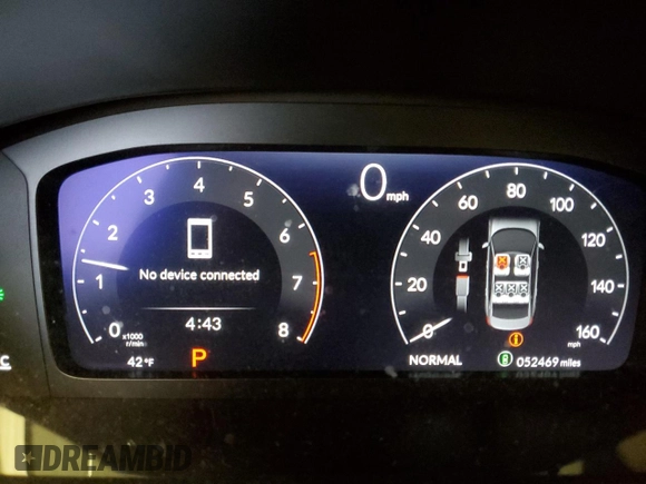2022 Honda Civic Touring z VIN 2HGFE1F92NH315300, wystawiony jako Copart lot #44444605 z przebiegiem 52 469 mil mil oraz Szkoda całkowita • Salvage title. Historia ofert i sprzedaży dostępna na DreamBid. Obrazek 9.