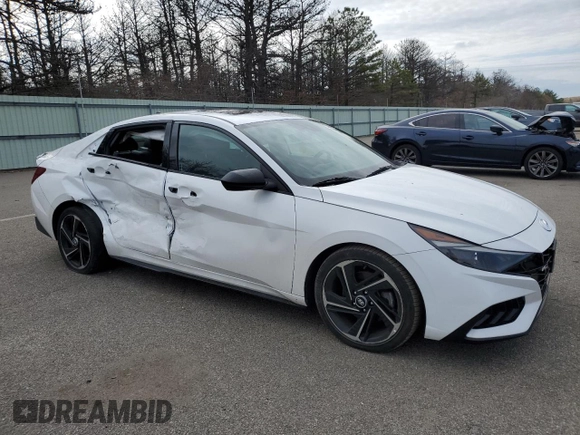 2023 Hyundai Elantra N Line z VIN KMHLR4AF2PU400167, wystawiony jako Copart lot #52502195 z przebiegiem 35 397 mil mil oraz Szkoda całkowita • Salvage title. Historia ofert i sprzedaży dostępna na DreamBid. Obrazek 4.