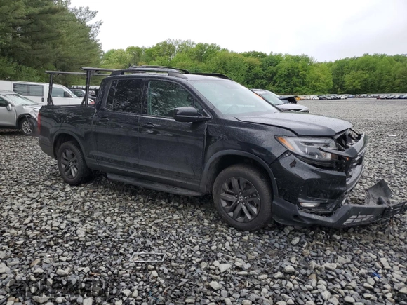 2022 Honda Ridgeline Sport with VIN 5FPYK3F14NB006656, listed as a Copart auction lot 55895635 with 61,689 mi miles and Salvage title. Bid and sale history available at DreamBid. Image 4.