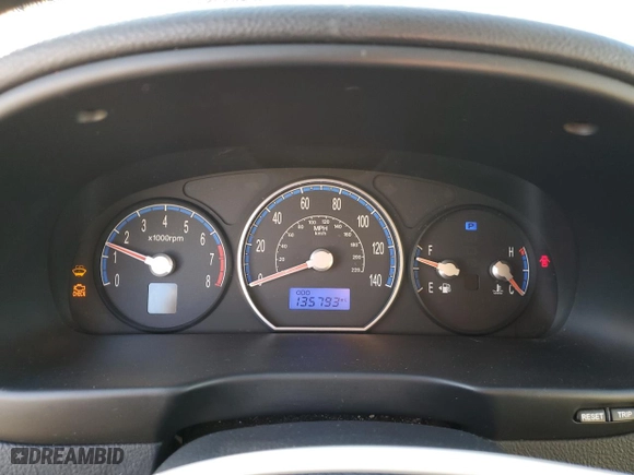 2007 Hyundai Santa Fe GLS with VIN 5NMSG13D47H007634, listed as a Copart auction lot 50028665 with 135,793 mi miles and Salvage Title. Bid and sale history available at carsss.com. Image 9.