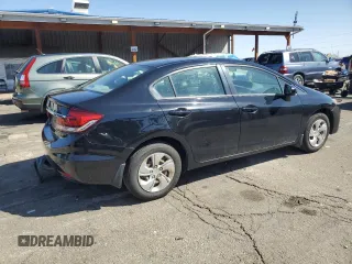 2015 Honda Civic LX with VIN 19XFB2F52FE291037, listed as a Copart auction lot 52035985 with 68,077 mi miles and Clean Title. Bid and sale history available at carsss.com. Image 3.