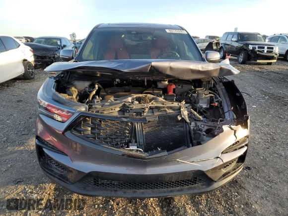 2021 Acura RDX w/A-Spec Package with VIN 5J8TC2H65ML046017, listed as a Copart auction lot 80743283 with 23,589 mi miles and Salvage Title. Bid and sale history available at carsss.com. Image 5.