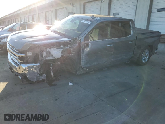 2021 Chevrolet Silverado 1500 LTZ with VIN 1GCUYGET5MZ298763, listed as a Copart auction lot 48281755 with 96,093 mi miles and Salvage Title. Bid and sale history available at DreamBid. Image 1.