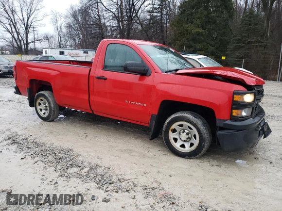 2014 Chevrolet Silverado 1500 Work Truck with VIN 1GCNCPEC3EZ289841, listed as a Copart auction lot 46430395 with 128,233 mi miles and Salvage Title. Bid and sale history available at carsss.com. Image 4.