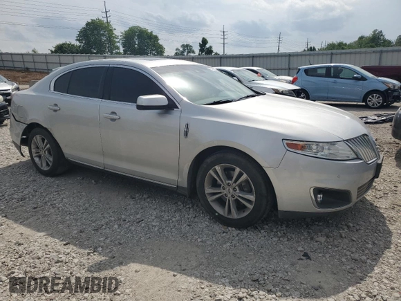 2009 Lincoln MKS with VIN 1LNHM93RX9G604306, listed as a Copart auction lot 57059605 with 177,871 mi miles and Salvage title. Bid and sale history available at DreamBid. Image 4.