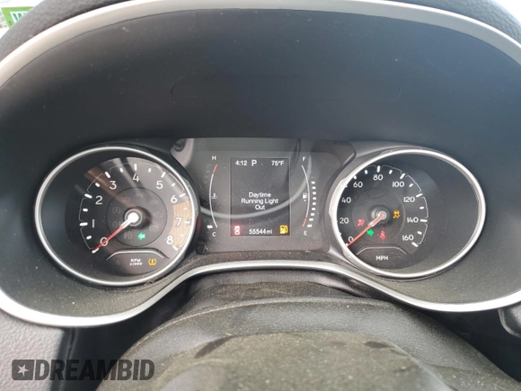 2020 Jeep Compass Latitude с VIN 3C4NJDBB6LT197210, выставлен на аукционе Copart как лот 57885465 с пробегом 55 544 миль миль и Списание • Salvage title. История ставок и продаж доступна на DreamBid. Изображение 9.