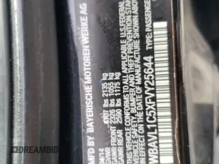 2015 BMW X1 xDrive28i with VIN WBAVL1C5XFVY25644, listed as a Copart auction lot 48506755 with 0 mi miles and Clean Title. Bid and sale history available at carsss.com. Image 13.