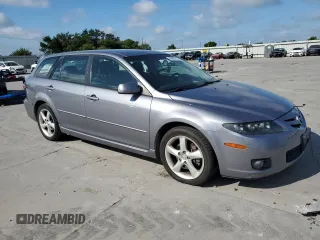 2006 Mazda 6 S Sport VE with VIN 1YVHP82D165M35595, listed as a Copart auction lot 59902814 with 124,566 mi miles and Clean Title. Bid and sale history available at carsss.com. Image 4.