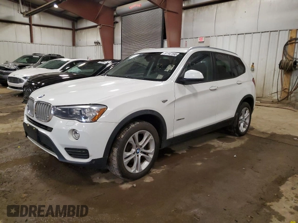 2017 BMW X3 xDrive35i with VIN 5UXWX7C52H0S19204, listed as a Copart auction lot 51147395 with 126,419 mi miles and Clean Title. Bid and sale history available at DreamBid. Image 1.
