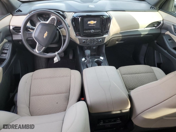 2022 Chevrolet Traverse LS with VIN 1GNERFKWXNJ177356, listed as a Copart auction lot 85114304 with 52,044 mi miles and Salvage Title. Bid and sale history available at carsss.com. Image 8.