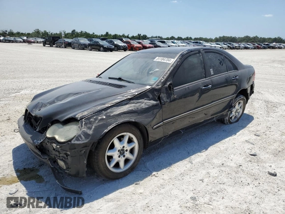 2002 Mercedes-Benz C 230/260/280/320 z VIN WDBRF61J32F222367, wystawiony jako Copart lot #59772325 z przebiegiem Nie podano mil oraz Szkoda całkowita • Salvage title. Historia ofert i sprzedaży dostępna na DreamBid. Obrazek 1.
