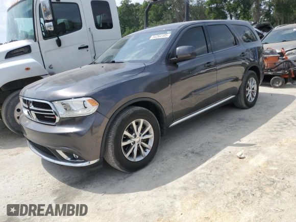 2018 Dodge Durango SXT z VIN 1C4RDHAG4JC100656, wystawiony jako Copart lot #54264105 z przebiegiem 91 256 mil mil oraz Czysty tytuł • Clean title. Historia ofert i sprzedaży dostępna na DreamBid. Obrazek 1.