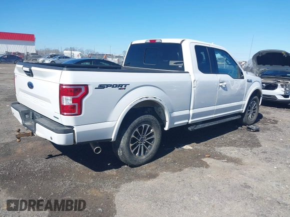 2018 Ford F-150 XL with VIN 1FTEX1EP9JFB83992, listed as a IAAI auction lot 41655741 with 174,796 mi miles and . Bid and sale history available at DreamBid. Image 4.
