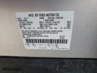 2017 Ford Explorer Platinum with VIN 1FM5K8HT9HGE17225, listed as a Copart auction lot 44321205 with 95,014 mi miles and Salvage Title. Bid and sale history available at carsss.com. Image 13.
