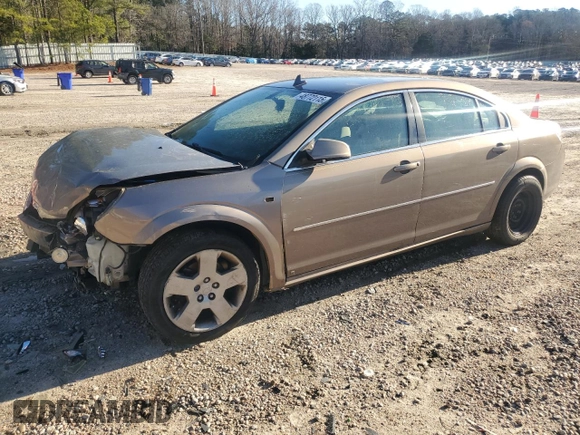 2008 Saturn Aura XE with VIN 1G8ZS57B98F256999, listed as a Copart auction lot 48772115 with 140,460 mi miles and Salvage Title. Bid and sale history available at carsss.com. Image 1.