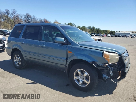 2006 Honda Pilot EX-L with VIN 2HKYF18766H561162, listed as a Copart auction lot 79991654 with 126,277 mi miles and Non Repairable. Bid and sale history available at DreamBid. Image 4.