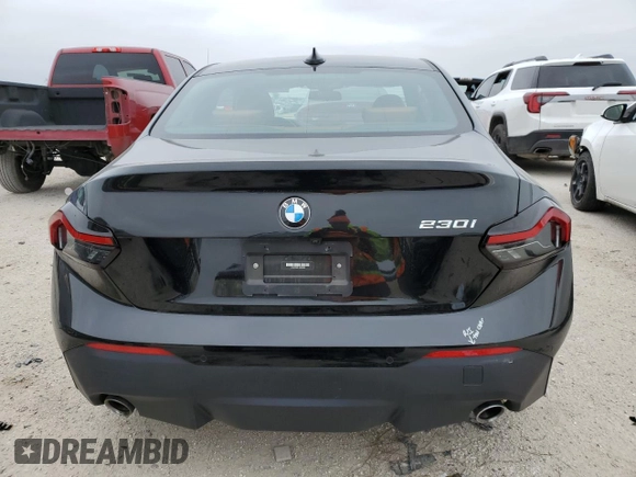 2022 BMW 2 Series 230i with VIN 3MW23CM01N8C66360, listed as a Copart auction lot 40040844 with 15,453 mi miles. Bid and sale history available at carsss.com. Image 6.