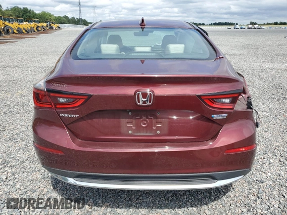 2019 Honda Insight Touring with VIN 19XZE4F98KE019962, listed as a Copart auction lot 51412635 with 88,756 mi miles and Non Repairable. Bid and sale history available at carsss.com. Image 6.