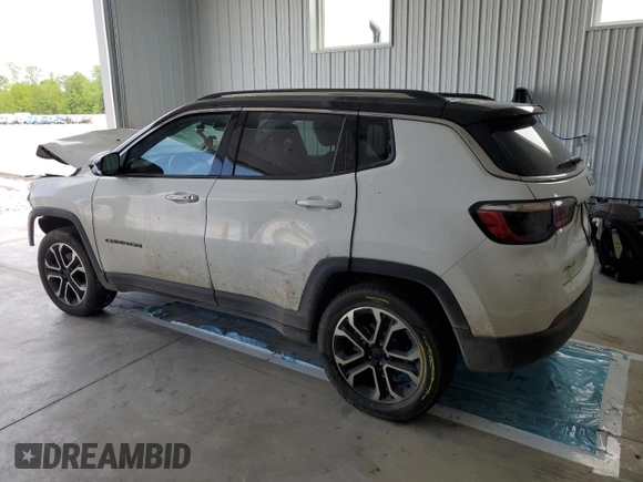 2022 Jeep Compass Limited with VIN 3C4NJDCB2NT114678, listed as a Copart auction lot 57389905 with 70,122 mi miles and Salvage title. Bid and sale history available at DreamBid. Image 2.