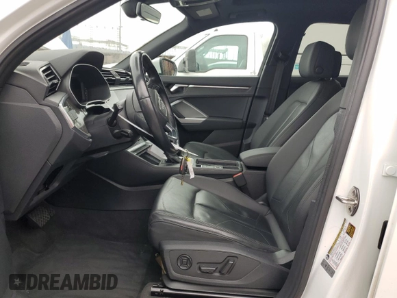 2021 Audi Q3 Premium with VIN WA1AUCF39M1061658, listed as a Copart auction lot 50717875 with 87,363 mi miles and Salvage title. Bid and sale history available at DreamBid. Image 7.